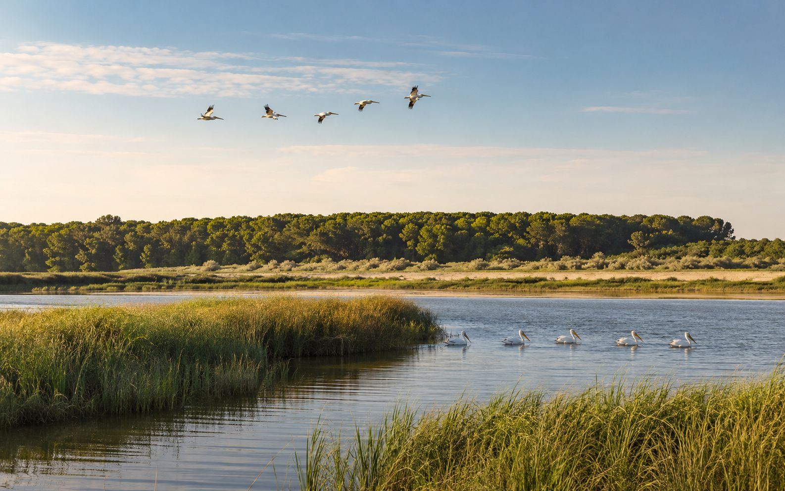 Karavasta lagoon / wetland landscape